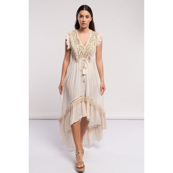 Bella Boho Dresses & Skirts - Boho Handmade High-Low Maxi Dress